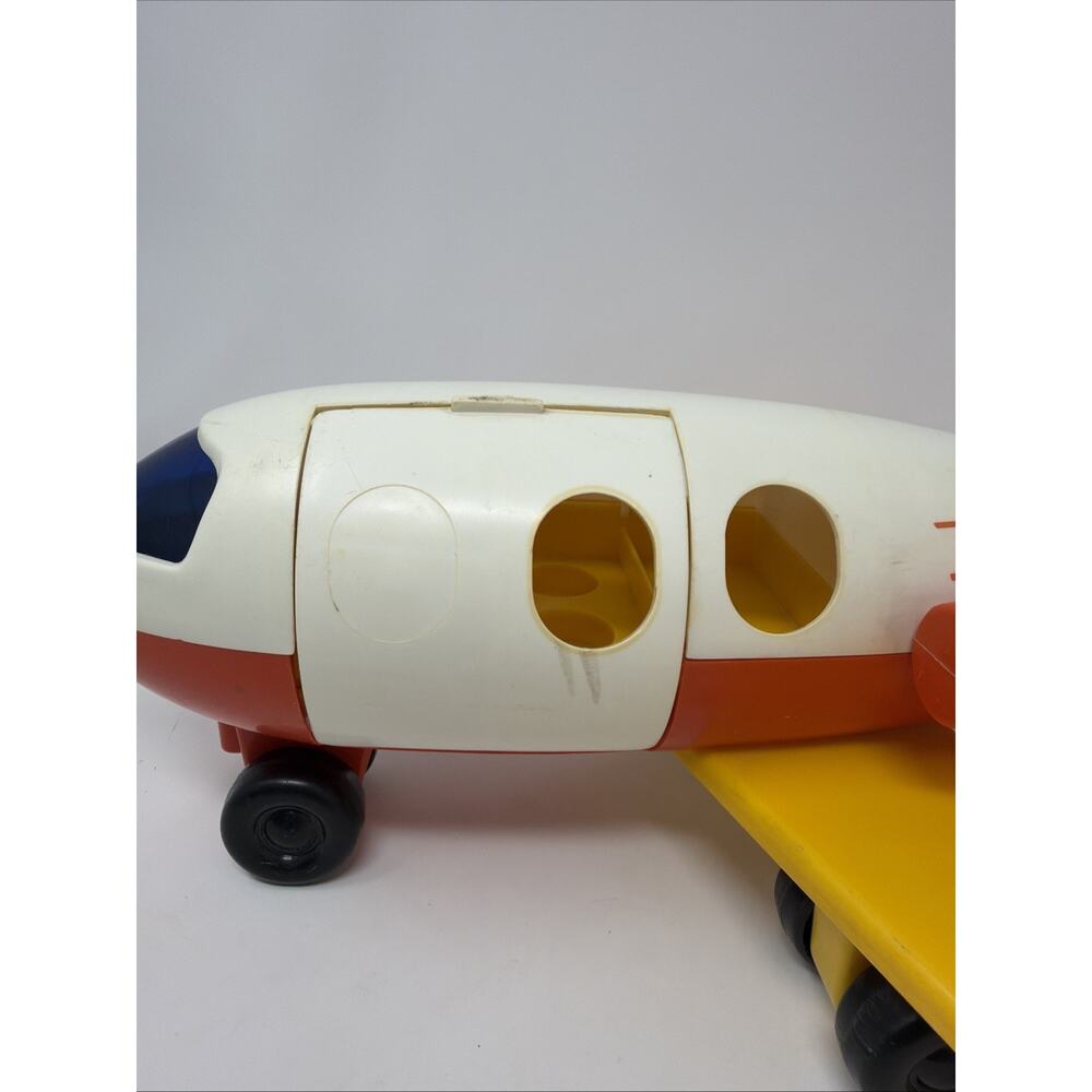 Fisher Price - Little People - Jet Airplane - White/Orange/Yellow - #2502 - Picture 4 of 12